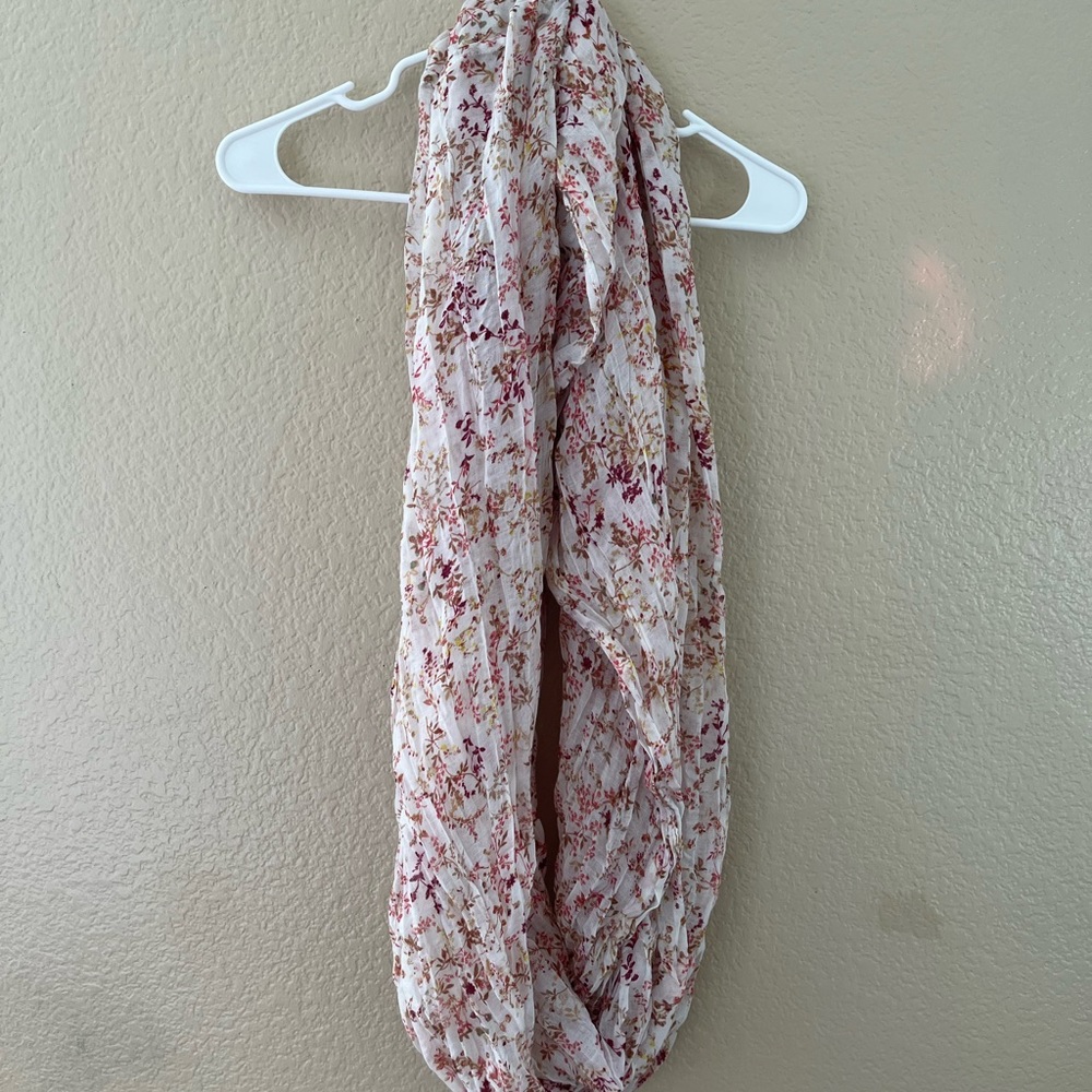 Floral infinity scarf